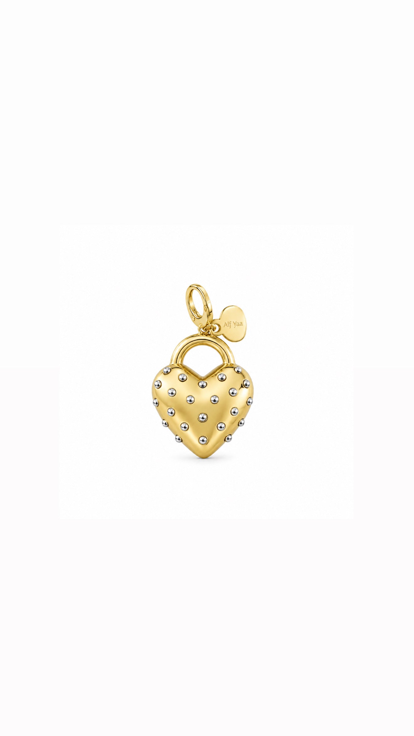 Polka Heart charm تعليقة القلب المنقط