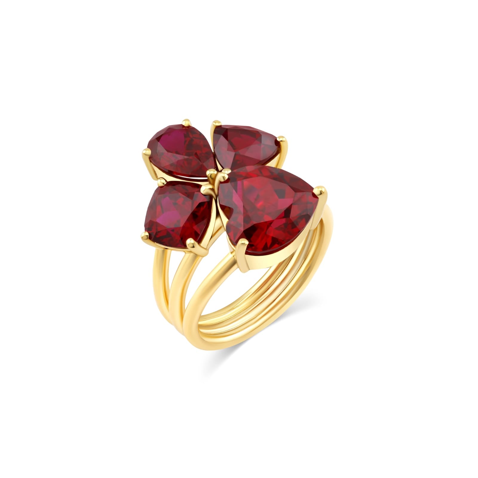 The Ruby Quartet Ring — Bloom