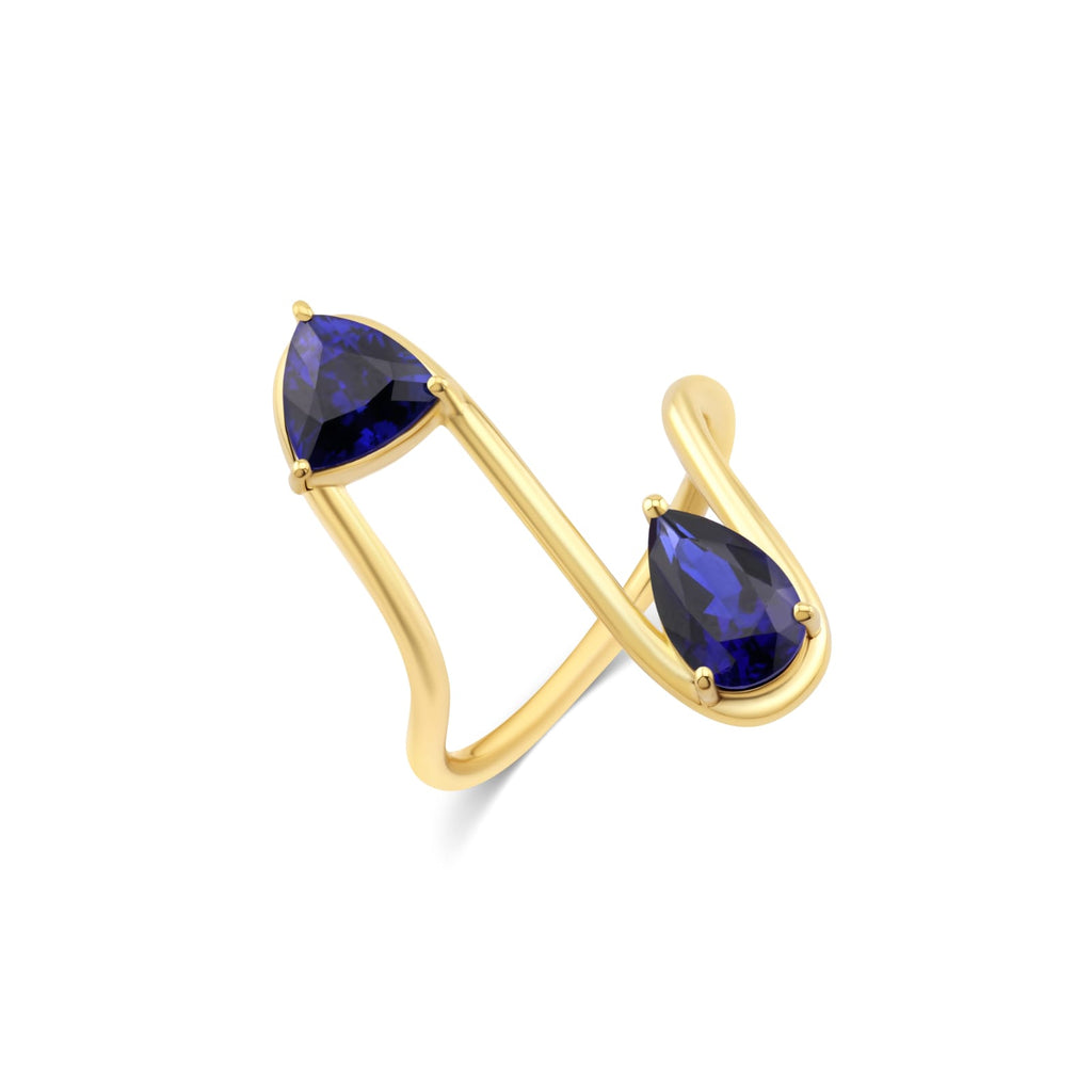 The Trio Wave – Blue Sapphire