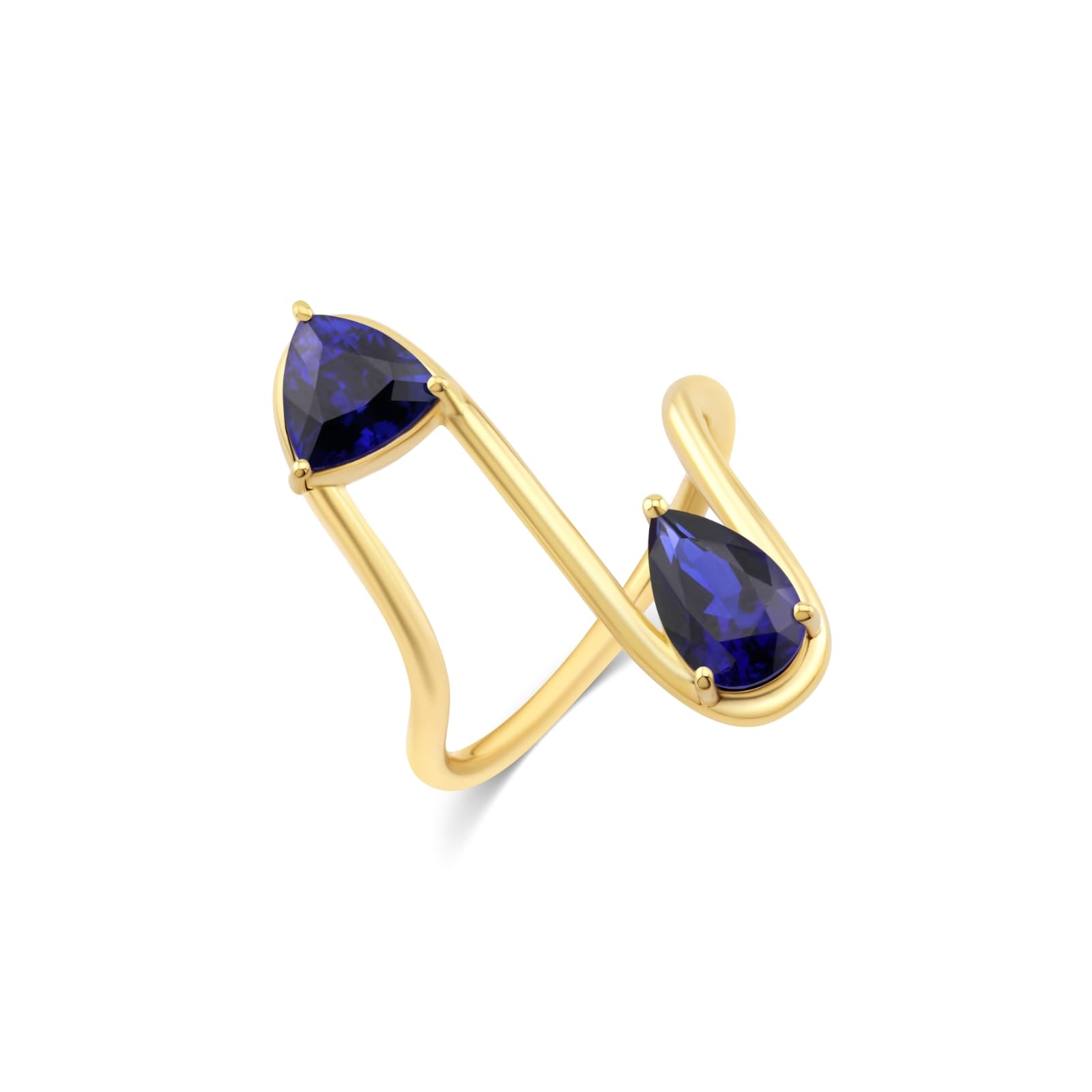 The Trio Wave – Blue Sapphire